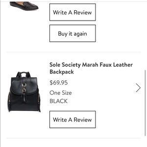 marah faux leather backpack